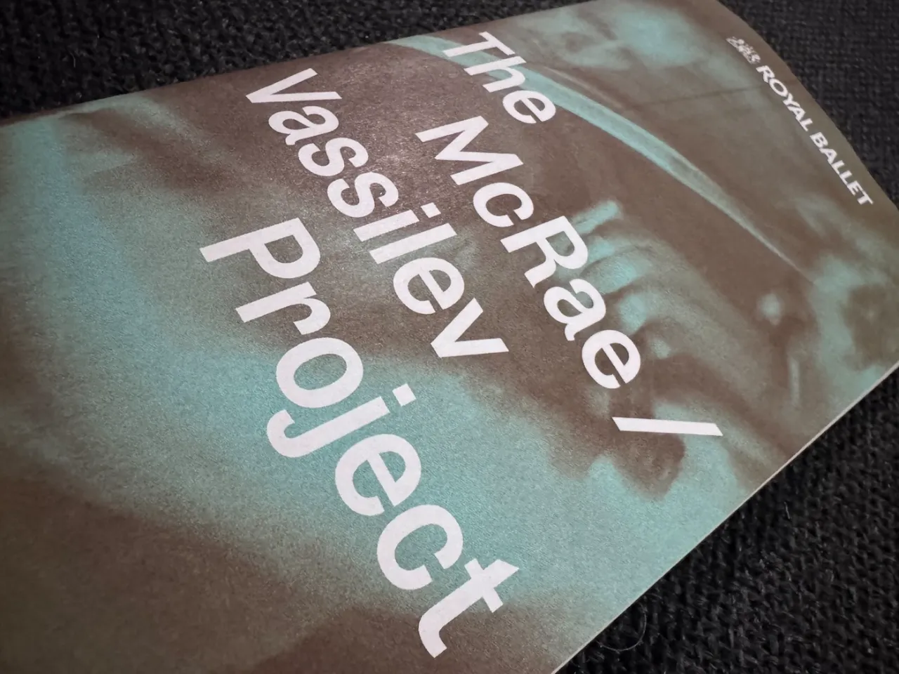 Royal Ballet programme cover for The McRae / Vassilev Project